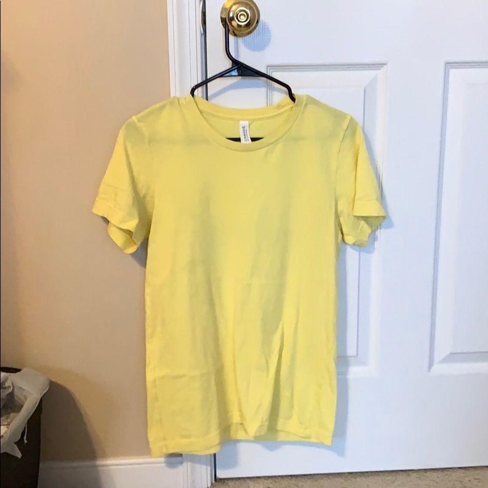 Blank Yellow Canvas Tee